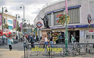 Photo 12x8 Tooting Broadway Station entrance, with King Edward VII statue  c2009