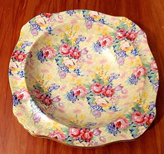 1995 Royal Winton Grimwades Yellow Chintz 7" Cereal Bowl(s) Excellent Multiples