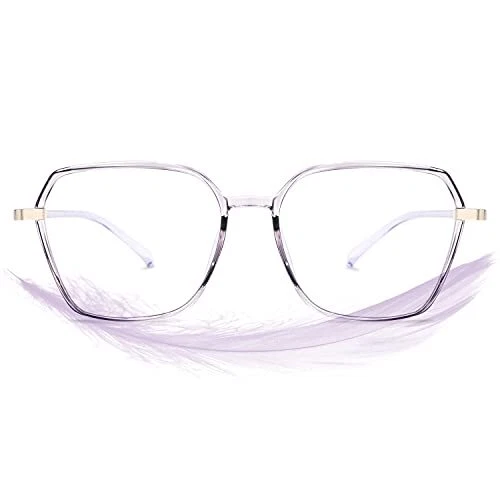 ROCKNIGHT ARROWING Blue Light Glasses Gaming Reading Glasses Women Purple Frame