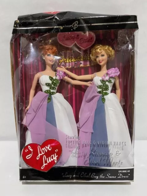 2006 Mattel Barbie I Love Lucy Starring Lucille Ball & Vivian Vance