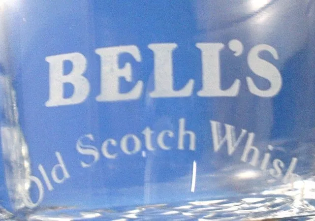 CLEARANCE!! BELLS Scotch Whisky VG glass tumbler with BOBBLE BASE Man Cave - AUS 2