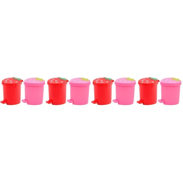 8 PCs praktische Mülleimerdesktop-Mülleimer-Trash-Eimer käferbeständiger