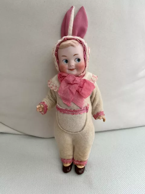 antique porcelain head doll, AM 324, Googly * Googlie