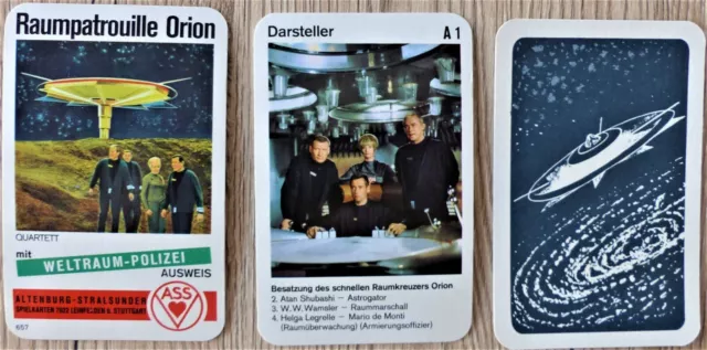 Quartett Raumpatrouille Orion v. ASS Nr. 657