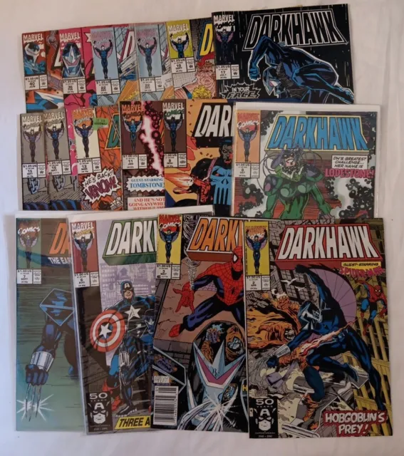 Darkhawk Comic Lot (16) Marvel Comics 1991-1994