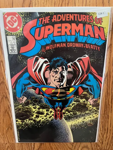 Adventures of Superman vol.1 #435 1987 High Grade 9.0 DC Comic Book E28-1