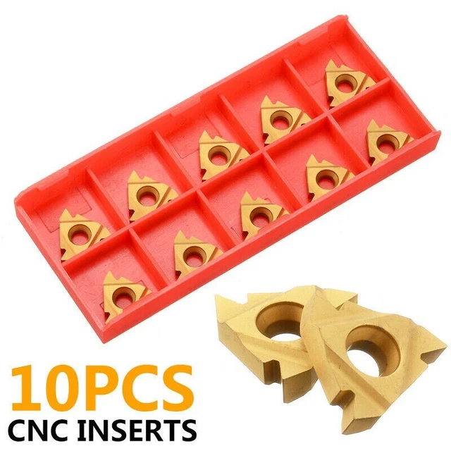 10pcs 16ER AG60 Carbide External Thread Carbide Inserts Blade Lathe Turning Tool