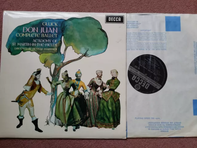 SXL 6339 WB GLUCK don juan MARRINER 1968 UK STEREO LP NM