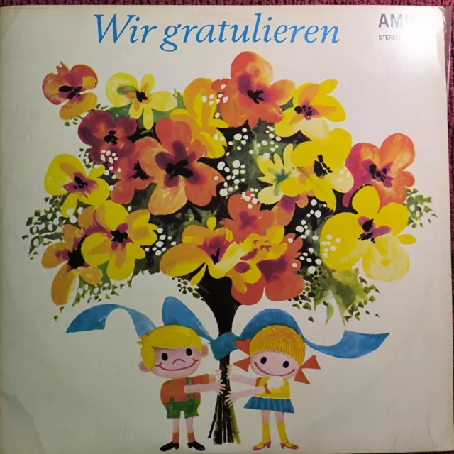 A1928/LP Vinyl Amiga 1970: Wir gratulieren, Lieder zu verschiedenen Anlässen