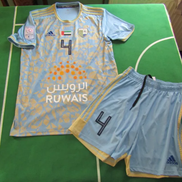Alghafri, Al Dhafra Adidas match worn or issued jersey & shorts, UAE Pro League