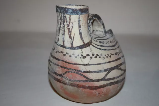 GOOD ANCIENT GREEK POTTERY DAUNIAN  ASKOS 6th century BC 2