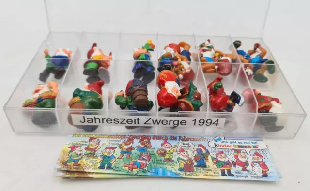 Ferrero Kinder Ü- Eier Sammler Figuren / Zwerge 1994 /Kompletter Satz mit Box