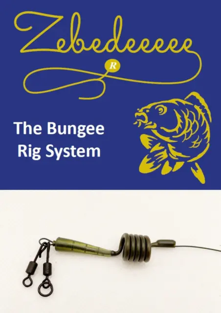 Zebedee Carp Fishing Pre Tied rigs. Game changing bungee rig. No hook supplied