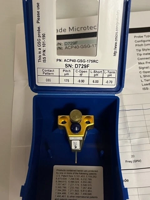 Cascade MicroTech MicroProbe, P/N ACP40-GSG-175RC, NOS
