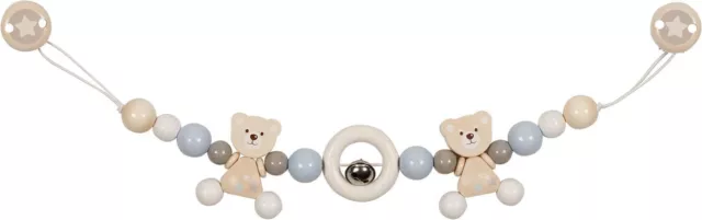 Goki 65202 - Kinderwagenkette Bär mit Clips