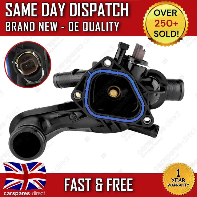 NEW GENUINE OE SPEC FOR PEUGEOT 207 1.4 1.6 16V THERMOSTAT AND HOUSING