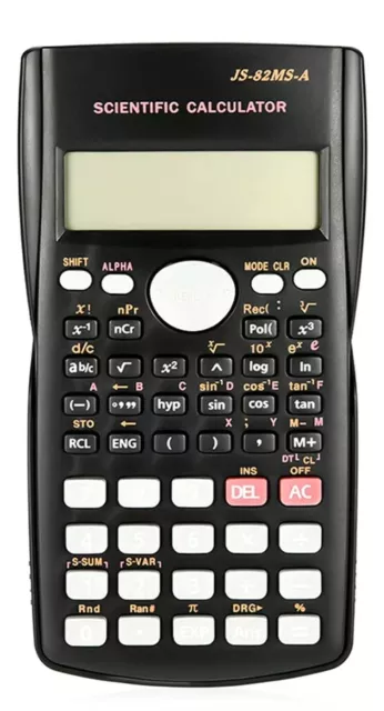 JS-82MS-A - CALCULATRICE SCIENTIFIQUE 240 FCTS - 2 x 12 DIGITS - NEUVE