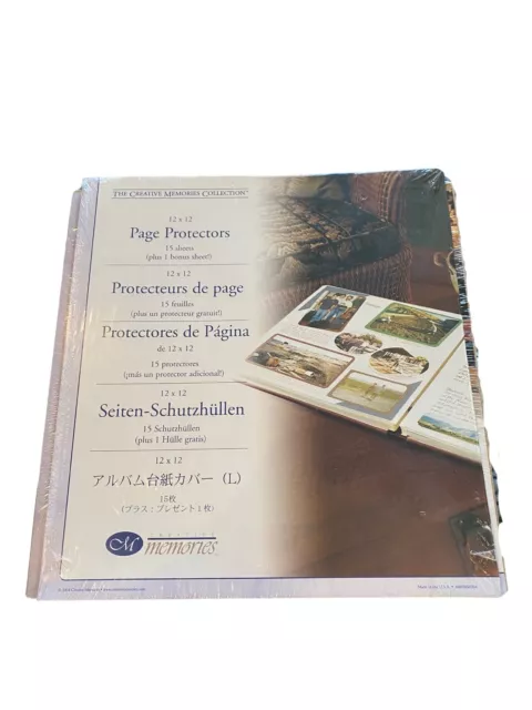 PROTECTORES DE PÁGINA RETIRADOS Creative Memories 12 x 12 Sellados - Estilo antiguo - 16 Hojas