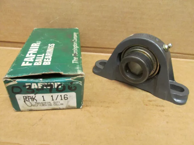 FAFNIR RAK1-1/16 Flange Mount Bearing Unit RAK 1-1/16" ID w/ Collar USA