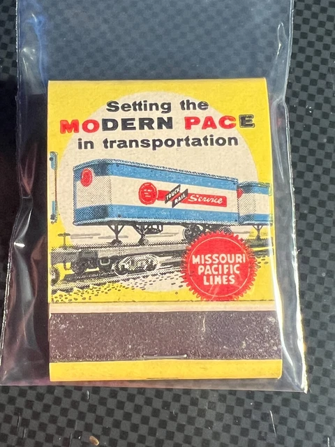 Vintage Matchbook - Missouri Pacific Lines - Route Of The Eagles - Unstruck!