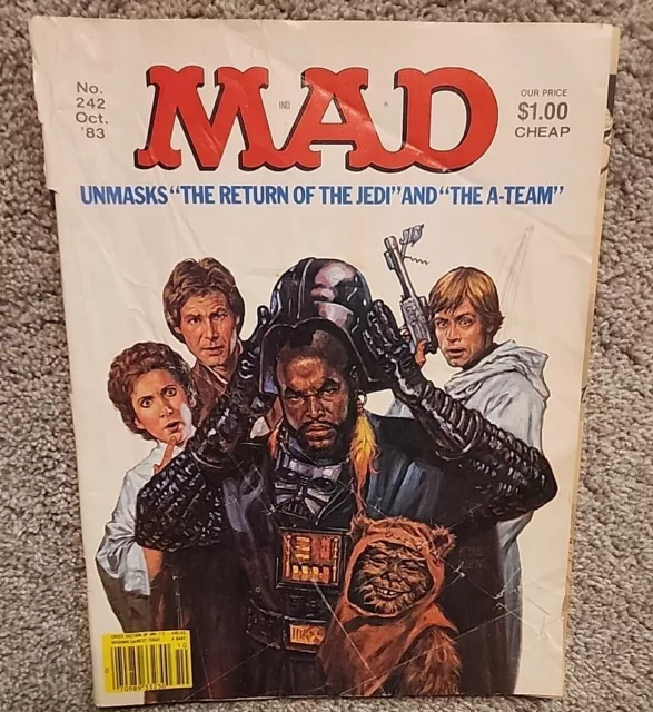 MAD Magazine October 1983 #242 Unmasks “The Return of the Jedi" and "The A-Team"