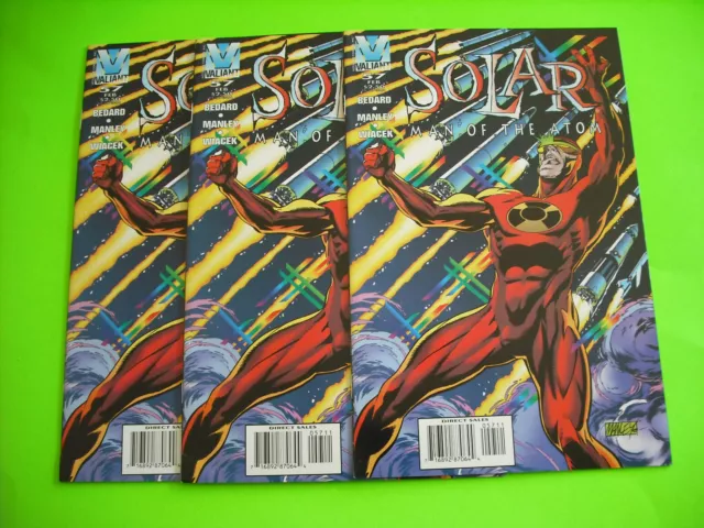 Solar: Man of the Atom #57 (3 copies) Valiant 1996