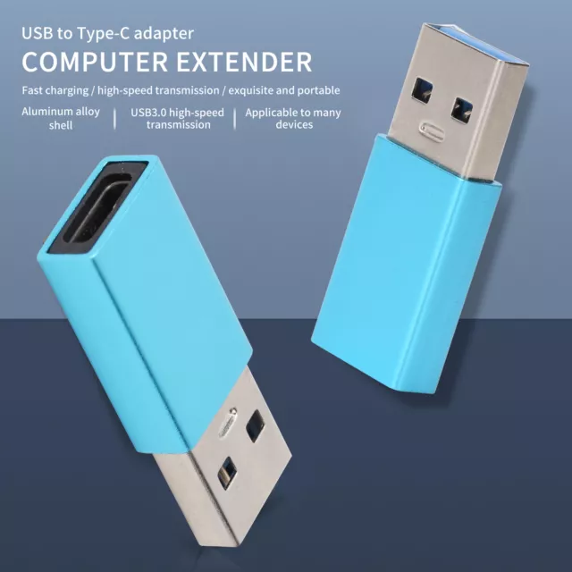 TypeC Adapter Converter Female To USB3.0 Male USB Fast Charging Computer Acc SD3