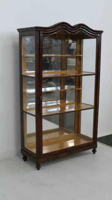 H61144-Biedermeiervitrine-Seitenverglasung-Büchervitrine-Vitrine-Biedermeier-