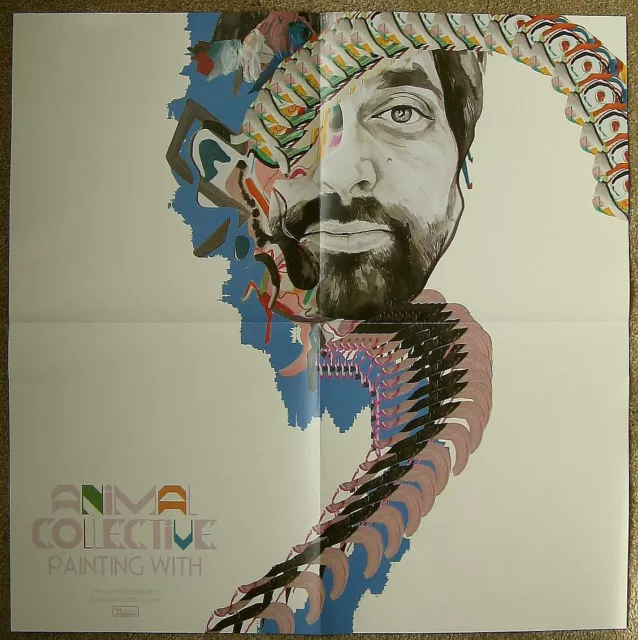ANIMAL COLLECTIVE Album POSTER Painting With 2-Sided 22 x 22