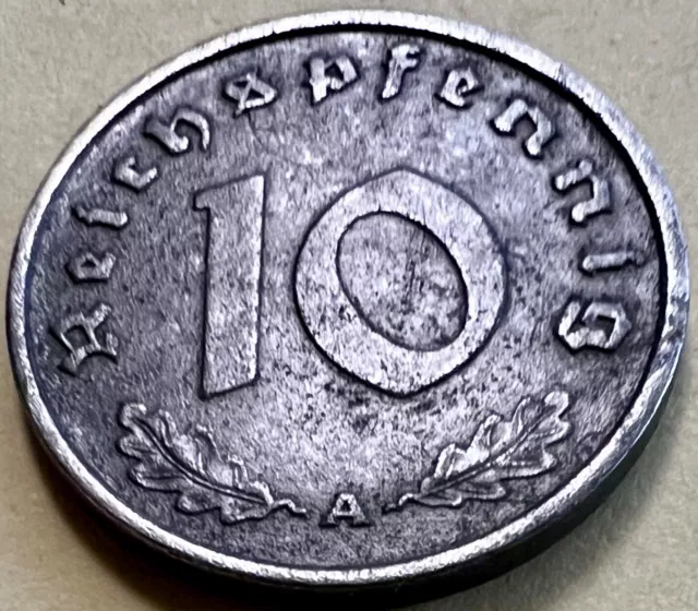 III. Reich  10 Reichspfennig 1941-A