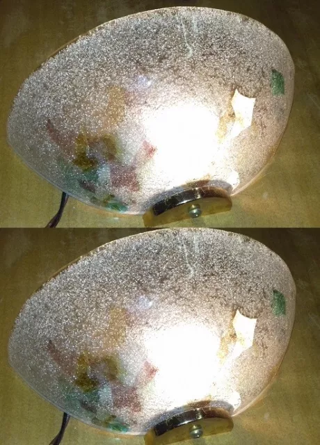 Bellissima coppia appliques Murano vintage pair wall lamp vintage