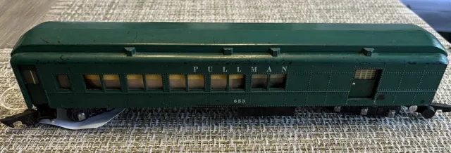 American Flyer 653 Green Painted Pullman Combo Car