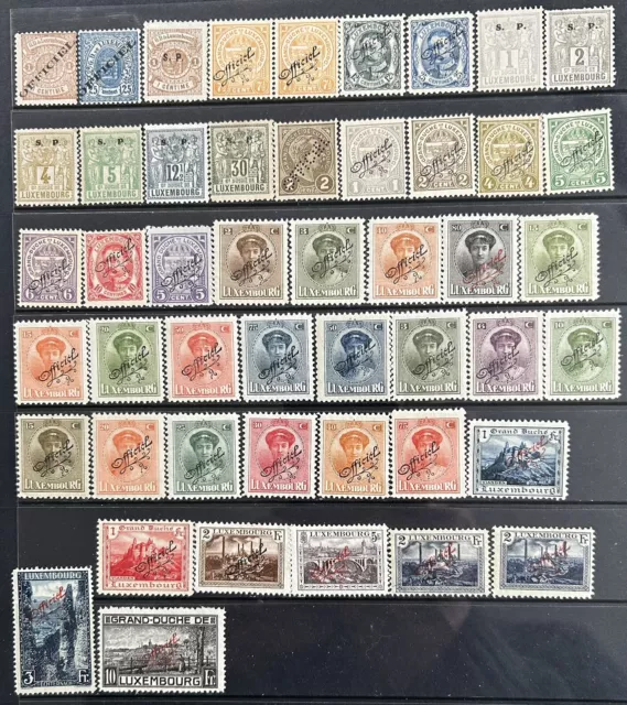 Luxembourg 1881-1924 Official issues MH