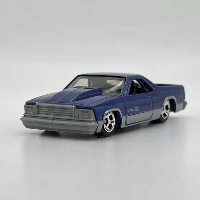 Hot Wheels '80 El Camino Metalflake Blue HW The '80s 2023 1:64 Diecast Car