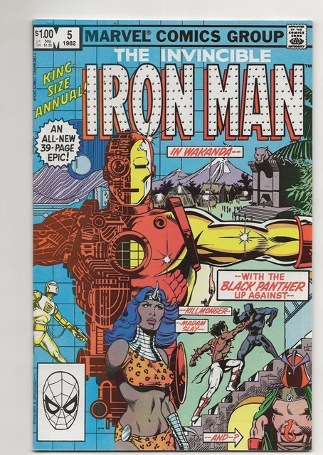 The Invincible Iron Man Annual #5 (1982) 1st App Madame Slay Direct Copy NM 9.4