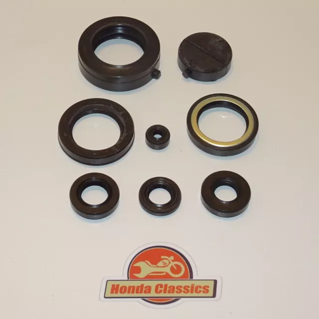 Honda CB350F SOHC Four Engine & Gearbox Oil Seal Kit 8-Piece 1970s. KIT005