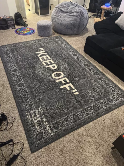 Pre-owned Ikea X Off White Ikea “wet Grass” Rug In Green