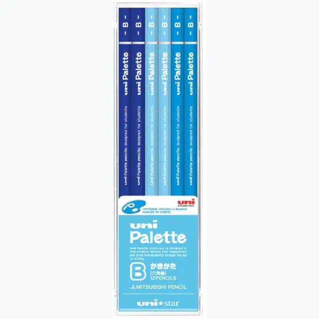 mitsubishi pencil pencil unistar unipalette B pastel blue 1 dozen