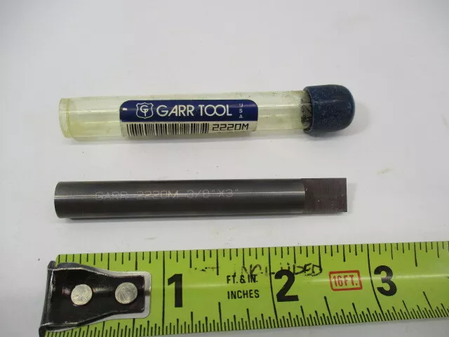 New GARR TOOL # 2220M x 3/8" Diameter x 3" Solid CARBIDE Blank, Boring Bar, NOS