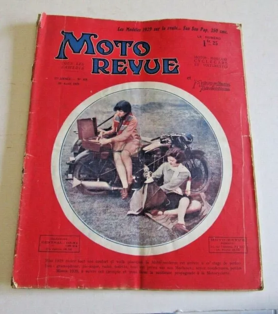 Moto Revue N°319 avril 1929  /  sans sou pap 250 cc / M.G.C 350-500 / Magneto