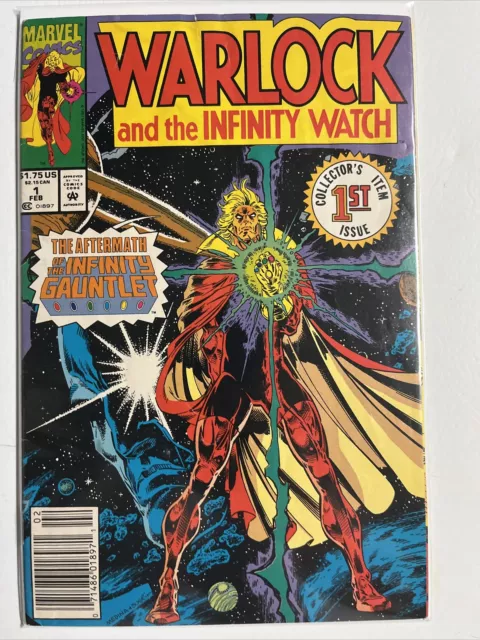 Warlock and the Infinity Watch #1 (Feb 1992) Newsstand Marvel Infinity Gauntlet