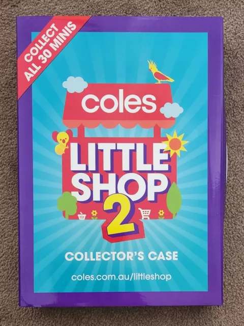 Coles Little Shop 2 COMPLETE Full Set of 30 Minis with Collectors Case FREE POST