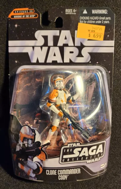 Star Wars Saga CLONE COMMANDER CODY Action Figure (2006 Hasbro) Sealed