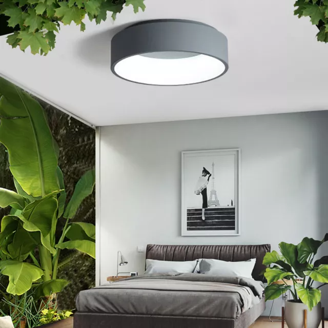 Ceiling Lighting Dimmable 23.62" Modern LED Flush Mount Round Ceiling Lamp Light