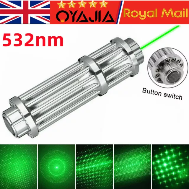 2000Miles Strong Beam Green Laser Pointer Pen 532nm Professional Lazer Lzadkwudn