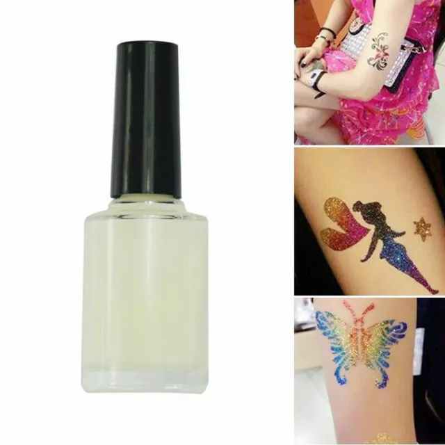 1x 10ML Glitter Glue Temporary Glitter Tattoo Skin Body Up..DE Art DES