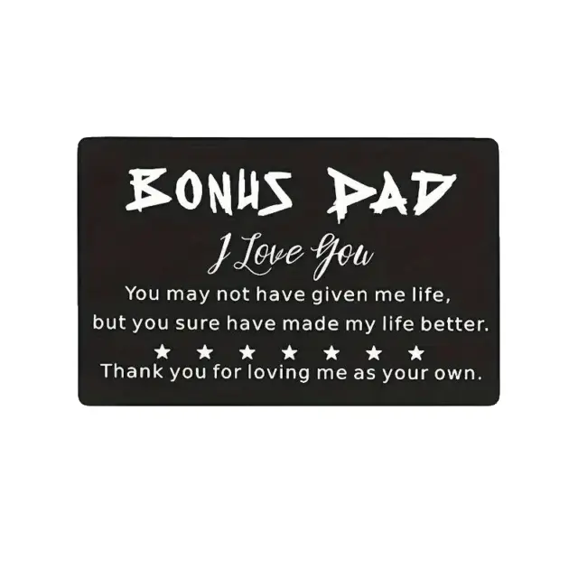 To My Dad Geldbörse Einlegen Karte graviertes Geschenk an meinen Bonus Papa Ich liebe dich Geschenkidee