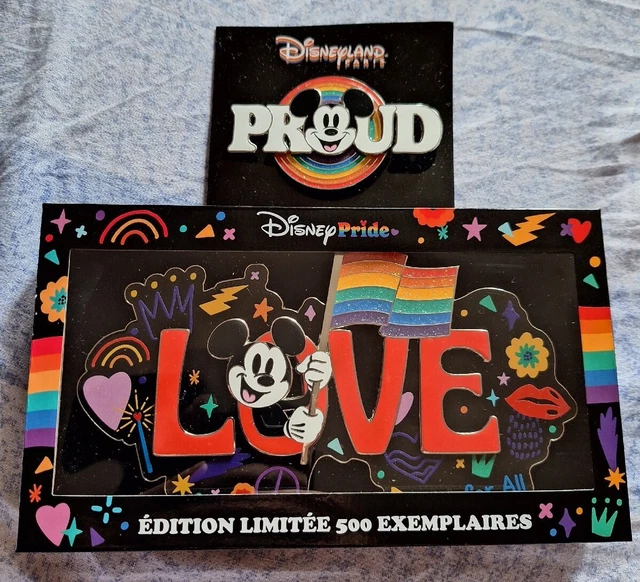 1 PINS + jumbo disney pride 2023 disneyland Paris 500 exemplaires LGBT