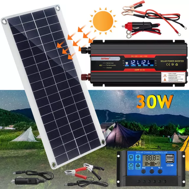 Solarpanel 12v-230v 900W Solaranlage Komplettpaket Photovoltaik Balkonkraftwerk