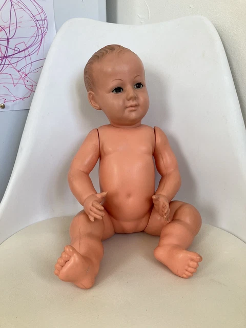 Poupon Petitcollin Tête D'Aigle - Yeux Sulfure - Poupée Ancienne Celluloïd